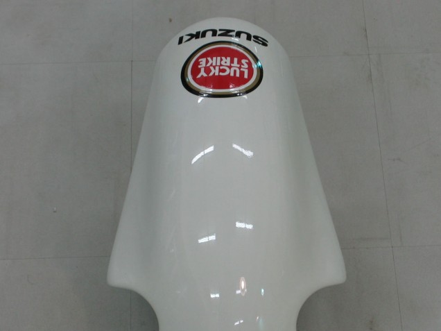 2000-2002 White Red Lucky Strike Suzuki GSXR1000 Motorcycle Fairings