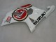 2000-2002 White Red Lucky Strike Suzuki GSXR1000 Motorcycle Fairings