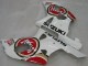 2000-2002 White Red Lucky Strike Suzuki GSXR1000 Motorcycle Fairings