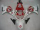 2000-2002 White Red Lucky Strike Suzuki GSXR1000 Motorcycle Fairings