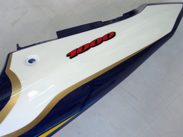 2000-2002 Yellow Dark Blue White Motul Corona Suzuki GSXR1000 Motorcycle Fairings