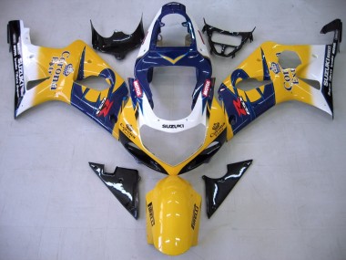2000-2002 Yellow Dark Blue White Motul Corona Suzuki GSXR1000 Motorcycle Fairings