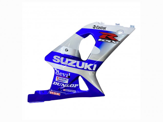 2000-2002 Blue White Silver Castrol Dunlop Suzuki GSXR1000 Motorcycle Fairings
