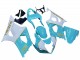 2003-2004 White Light Blue Gold Suzuki GSXR 1000 Motorcycle Fairings