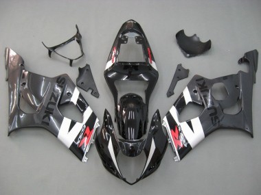 2003-2004 Glossy Black White Grey Red Suzuki GSXR 1000 Motorcycle Fairings