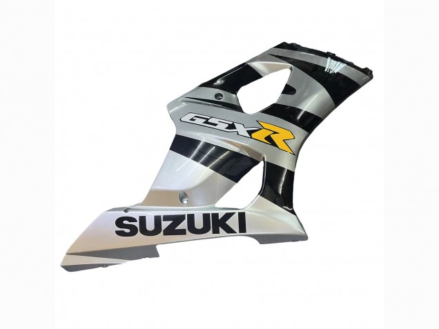 2003-2004 Glossy Black Silver Grey Yellow Suzuki GSXR 1000 Motorcycle Fairings