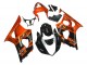 2003-2004 Burnt Orange Glossy Black Suzuki GSXR 1000 Motorcycle Fairing