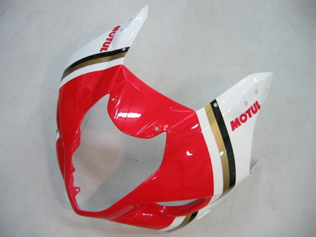 2003-2004 White Red Motul Lucky Strike Suzuki GSXR 1000 Motorcycle Fairings