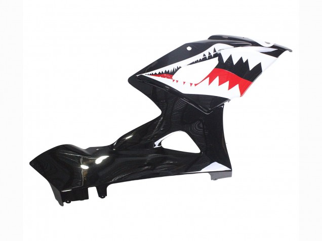 2005-2006 Glossy Black Red White Shark Suzuki GSXR 1000 Motorcycle Fairings