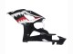 2005-2006 Glossy Black Red White Shark Suzuki GSXR 1000 Motorcycle Fairings