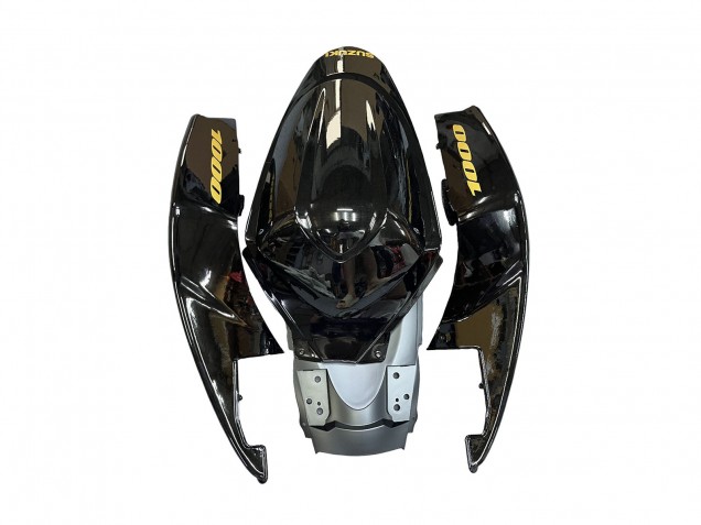 2005-2006 Glossy Black Gold Decal Suzuki GSXR 1000 Motorcycle Fairings