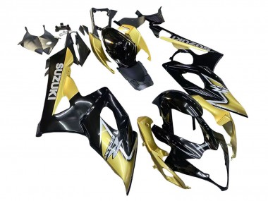 2005-2006 Black Gold Suzuki GSXR 1000 Motorcycle Fairings