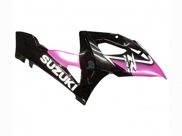 2005-2006 Glossy Black Pink Suzuki GSXR 1000 Motorcycle Fairings