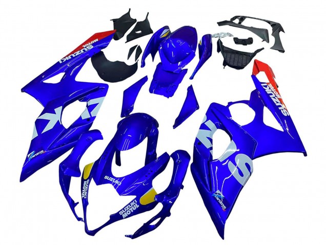 2005-2006 Blue Yellow White Red Motul Suzuki GSXR 1000 Motorcycle Fairings