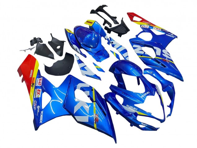 2005-2006 Blue Yellow Red White Suzuki GSXR 1000 Motorcycle Fairings