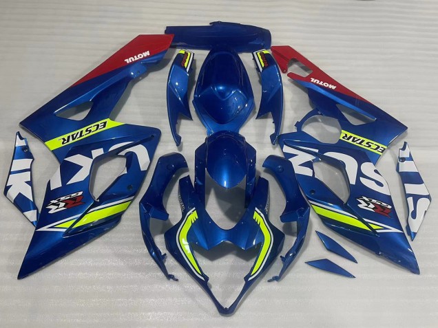 2005-2006 Blue Yellow Red Motul Ecstar Suzuki GSXR 1000 Motorcycle Fairings