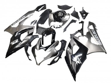 2005-2006 Glossy Black Grey Suzuki GSXR 1000 Motorcycle Fairings