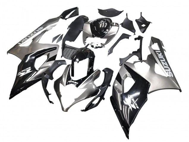 2005-2006 Glossy Black Grey Suzuki GSXR 1000 Motorcycle Fairings