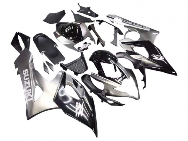 2005-2006 Glossy Black Grey Suzuki GSXR 1000 Motorcycle Fairings