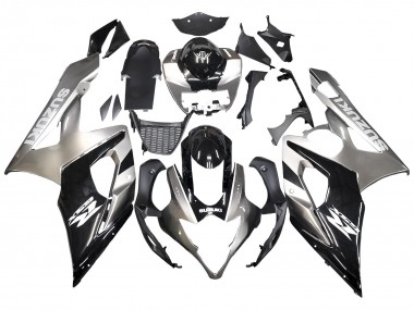 2005-2006 Glossy Black Grey Suzuki GSXR 1000 Motorcycle Fairings