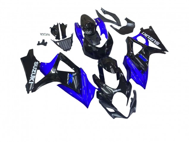 2007-2008 Blue Glossy Black Suzuki GSXR 1000 Motorcycle Fairing Kits