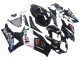 2007-2008 Glossy Black White West Suzuki GSXR 1000 Motorcycle Fairings