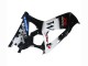 2007-2008 Glossy Black White West Suzuki GSXR 1000 Motorcycle Fairings