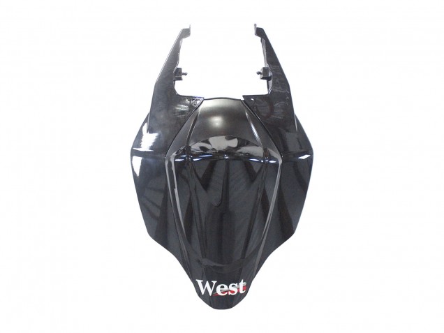 2007-2008 Glossy Black White West Suzuki GSXR 1000 Motorcycle Fairings