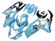 2007-2008 Light Blue Yellow Black Motul Rizla Suzuki GSXR 1000 Motorcycle Fairings