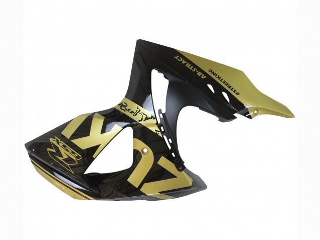 2009-2016 Glossy Black Gold Suzuki GSXR 1000 Motorcycle Fairings