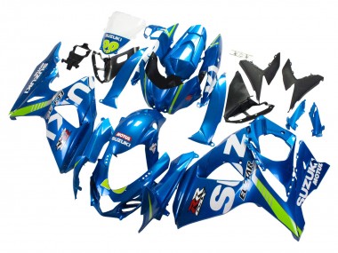 2009-2016 Light Blue Green Motul 29 Ecstar Suzuki GSXR 1000 Motorcycle Fairings
