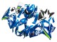 2009-2016 Light Blue Green Motul 29 Ecstar Suzuki GSXR 1000 Motorcycle Fairings