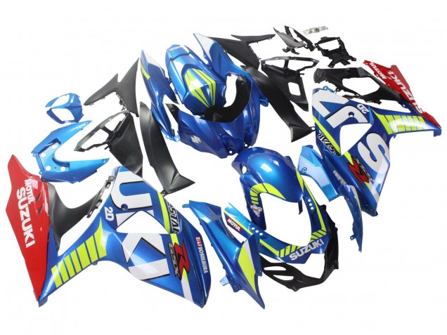 2009-2016 Light Blue Green Red Motul Suzuki GSXR 1000 Motorcycle Fairings