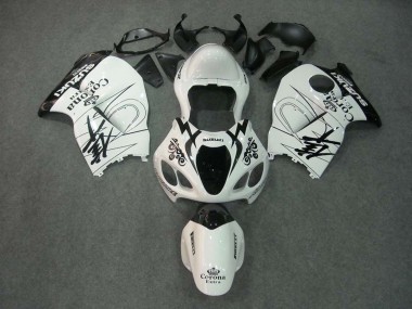 1996-2007 White Black Corona Suzuki GSXR 1300 Hayabusa Motorcycle Fairings
