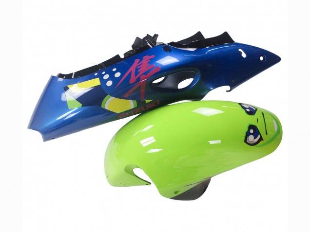 1996-2007 Blue Green Shark 46 Suzuki GSXR 1300 Hayabusa Motorcycle Fairings