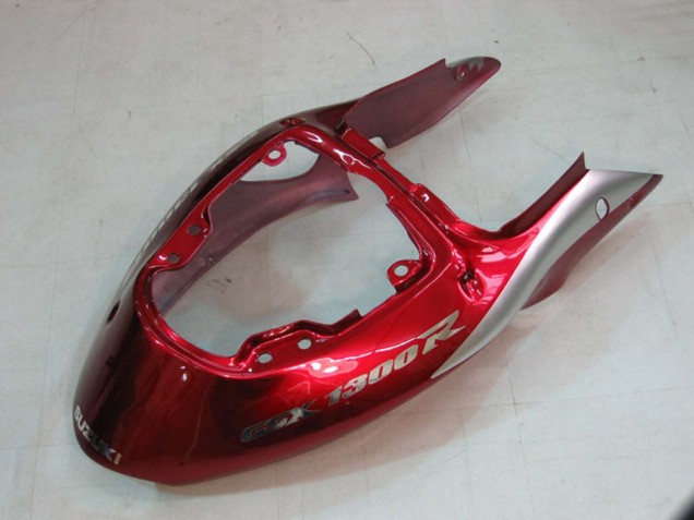 1996-2007 Silver Red Hayabusa Suzuki GSXR 1300 Hayabusa Motorcycle Fairings