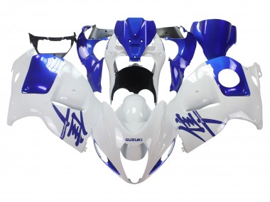 1996-2007 White Blue Hayabusa Suzuki GSXR 1300 Hayabusa Motorcycle Fairings