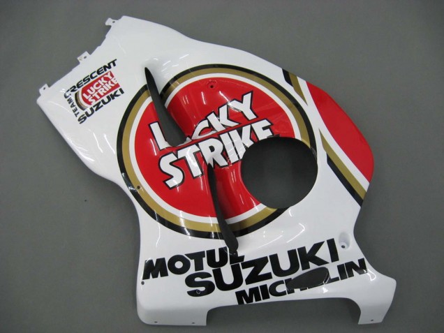 1996-2007 White Red Motul Suzuki GSXR 1300 Hayabusa Motorcycle Fairings