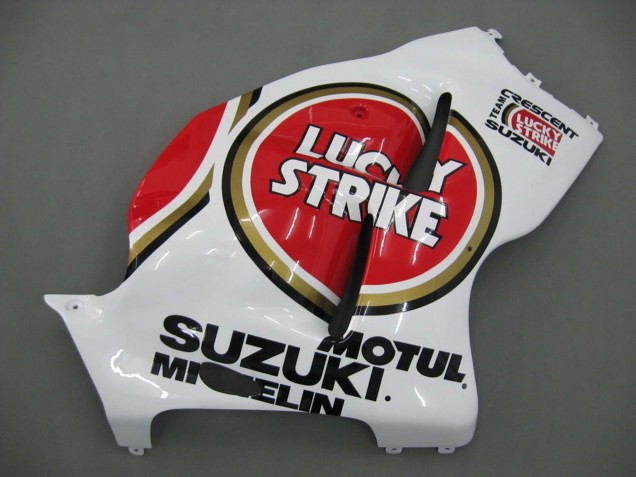 1996-2007 White Red Motul Suzuki GSXR 1300 Hayabusa Motorcycle Fairings