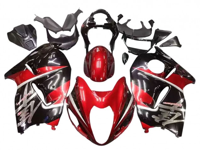 1996-2007 Red Glossy Black Hayabusa Suzuki GSXR 1300 Hayabusa Motorcycle Fairings
