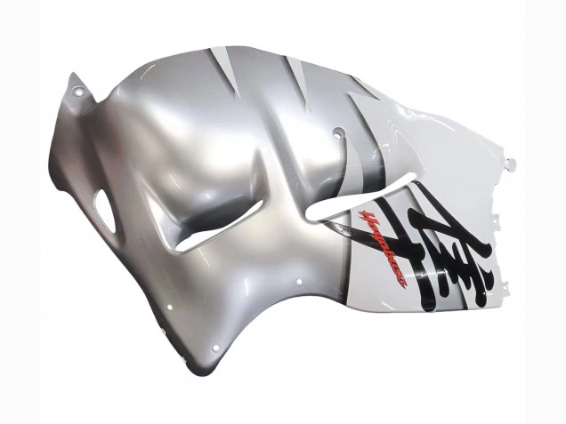 1996-2007 White Silver Hayabusa Suzuki GSXR 1300 Hayabusa Motorcycle Fairings