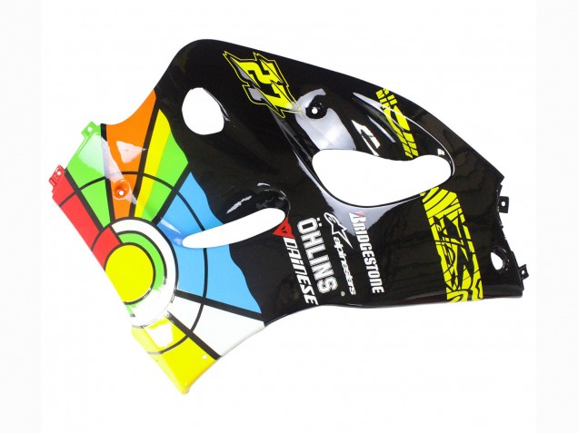 1996-2000 Black Multicolor 27 Suzuki GSXR 600 / GSXR 750 Motorcycle Fairings