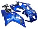 2001-2003 Blue with White Flame Suzuki GSXR 600 / GSXR 750 Motorcycle Fairings