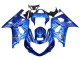 2001-2003 Blue with White Flame Suzuki GSXR 600 / GSXR 750 Motorcycle Fairings