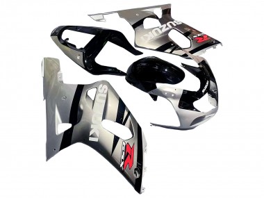 2001-2003 Silver Glossy Black Red Suzuki GSXR 600 / GSXR 750 Motorcycle Fairing