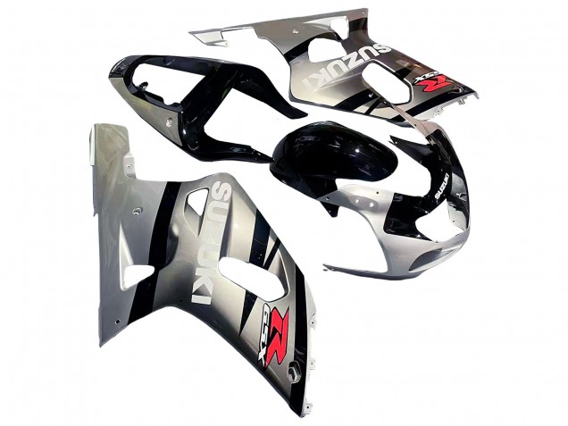 2001-2003 Silver Glossy Black Red Suzuki GSXR 600 / GSXR 750 Motorcycle Fairing