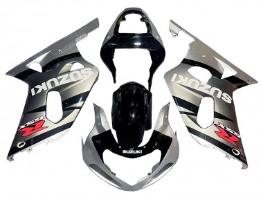 2001-2003 Silver Glossy Black Red Suzuki GSXR 600 / GSXR 750 Motorcycle Fairing