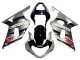 2001-2003 Silver Glossy Black Red Suzuki GSXR 600 / GSXR 750 Motorcycle Fairing