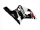 2001-2003 White Glossy Black Red Suzuki GSXR 600 / GSXR 750 Motorcycle Fairings