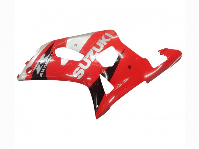2001-2003 Red White Glossy Black Suzuki GSXR 600 / GSXR 750 Motorcycle Fairing
